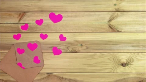 Romantic video greeting card. Stock Footage 261456923