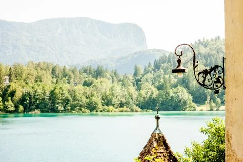 Romantic view from beatiful terrace Stock Photos