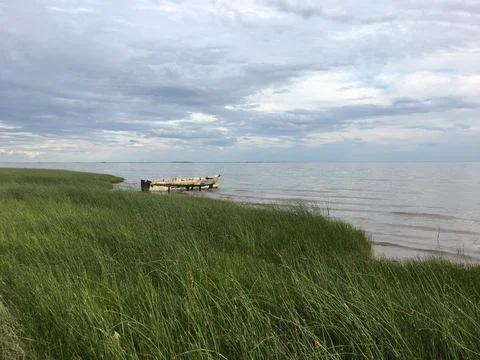 Romantic view on river Stock Photos