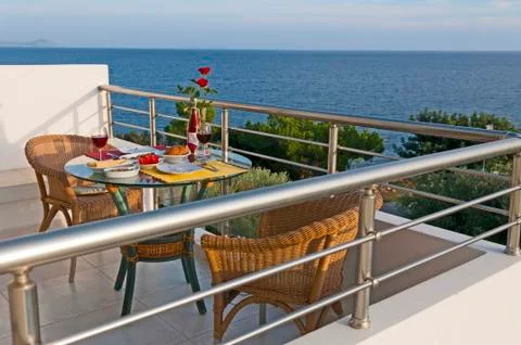 Romantic view with wine Stock-Fotos