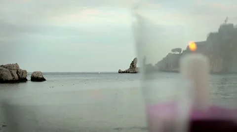 Romantic wedding ceremony on a beach in Sicily Video stock 12128312
