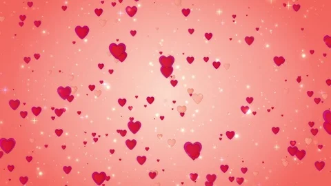 Romantic wedding red background. Love symbol. Valentine. 3D animation Stock Footage 83965944