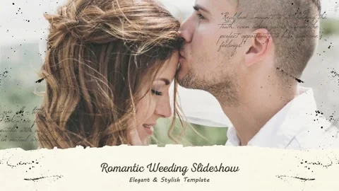 Romantic Wedding Slideshow  After Effects	Stock