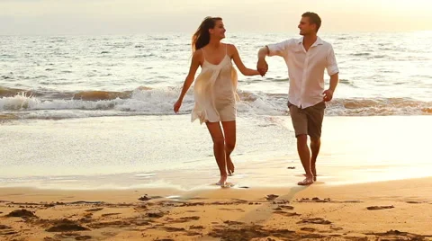 Romantic Young Couple Stock Footage 52553384