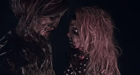 Romantic zombies. Video stock 66791061