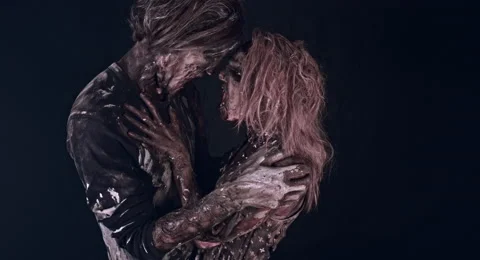 Romantic zombies. 動画素材 66797047