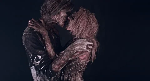 Romantic zombies. 動画素材 66798246