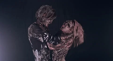 Romantic zombies. 動画素材 66801246