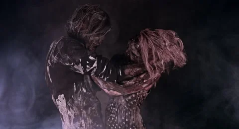 Romantic zombies. Video stock 66806473