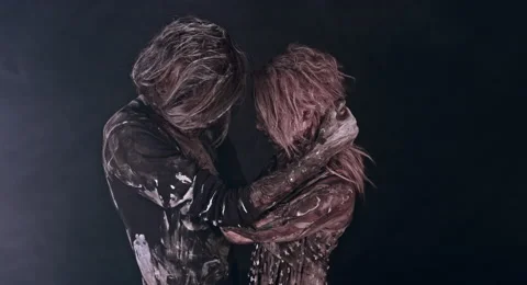 Romantic zombies. 库存影片 66813931