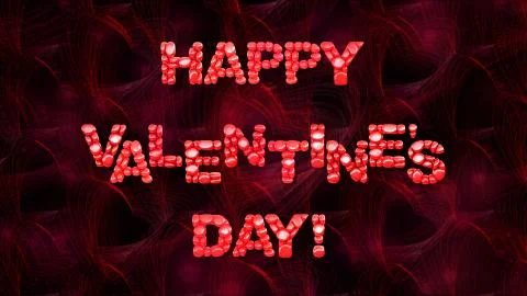 RomanticCardWithWishesOfHappValentinesDay Stock Illustration