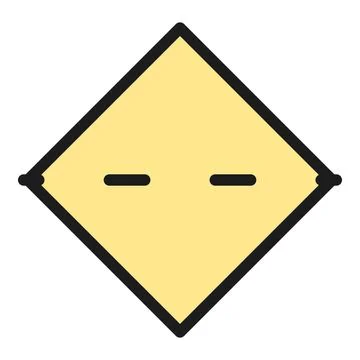 Romb image icon vector flat Illustrazione stock