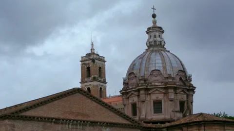 Rome Ancient Building Dome Time Lapse Stock Footage 39590456
