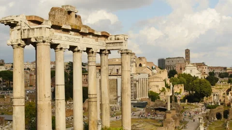Rome ancient forum timelapse 4K Stock Footage 41241759