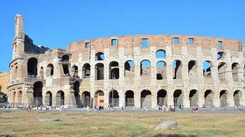 Rome and the Colosseum. Stock Footage 79671654