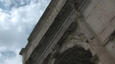 Rome Arcco di Tito Video stock 10886887