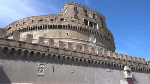Rome, Castel Sant'Angelo close up. Video stock 139746205