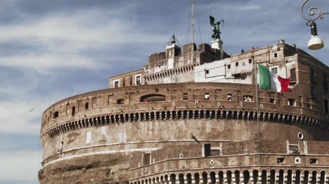 Rome Castel Sant'Angelo Stock Footage 51711009