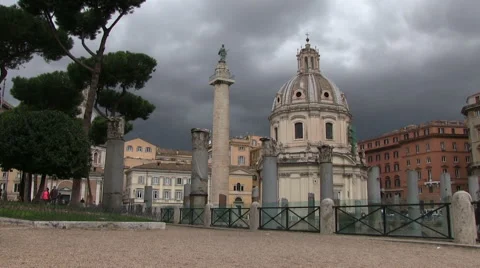 Rome - church - column 動画素材 47483734