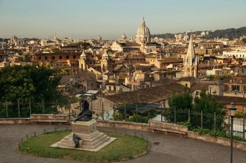Rome city skyline Stock Photos