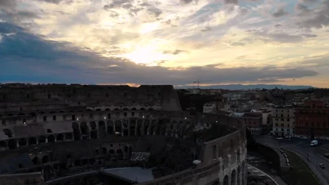 Rome Colloseum Stock Footage