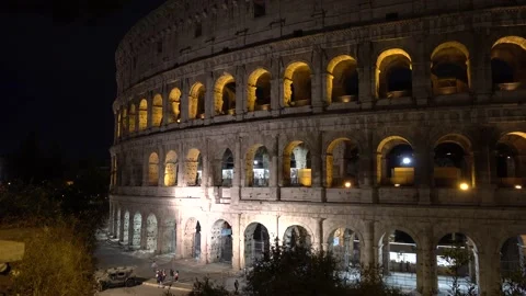 Rome, Colosseum, evening. Stock Footage 139724025