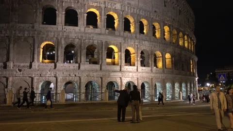Rome, Colosseum, evening. 스톡 동영상 139724062