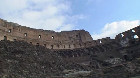Rome Colosseum interior Stock Footage 8662420