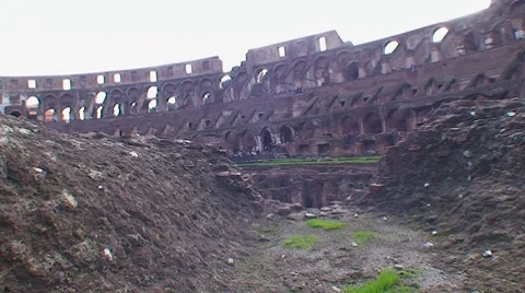 Rome Colosseum interior Stock Footage 8662439