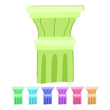 Rome column ancient vector cartoon graphic Stock Illustration