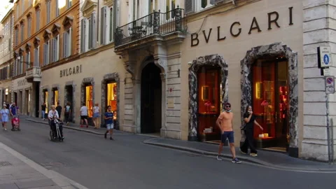 Rome via condotti Stock Footage 135176412