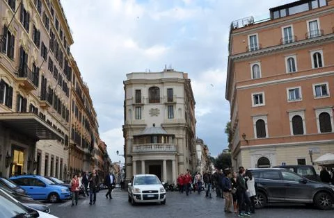 Rome congested streets Stock Photos
