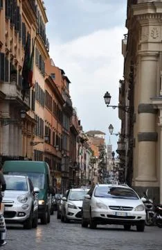 Rome congested streets Stock Photos