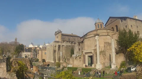 Rome Forum Stock Footage 32282792