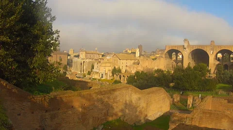 Rome Forum Stock Footage 32283100