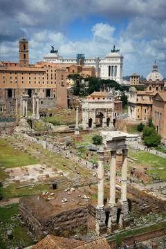 Rome Forum Stock Photos