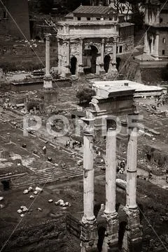 Rome Forum Stock Photos