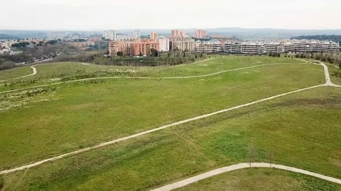 Rome, grass, drone Stock Footage 100606356