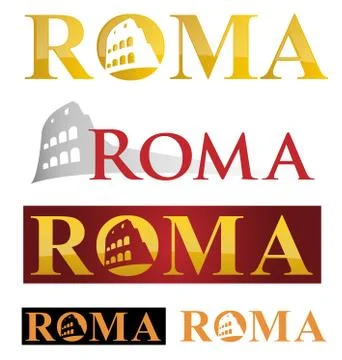 Rome icon symbol isolate on white background Stockillustratie