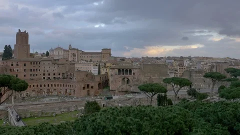 Rome Italy Architectural Features Closeup Feeling Travel Traditional Culture Stock Footage 97890328