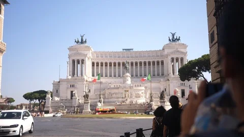 Rome Italy square 스톡 동영상 101888480
