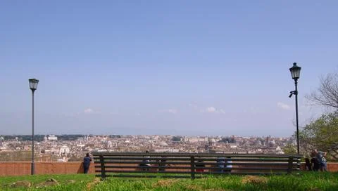 Rome from Janiculum top Stock Photos