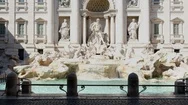 Rome Lockdown, Deserted Trevi Fountain Stock Footage