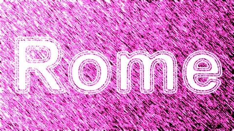 Rome. Looping footage has 4K resolution. Prores 4444. Illustration. Stock Footage 105928654