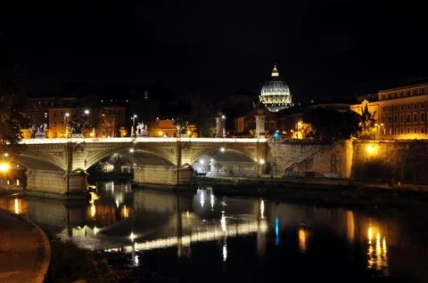 Rome night view Stock Photos