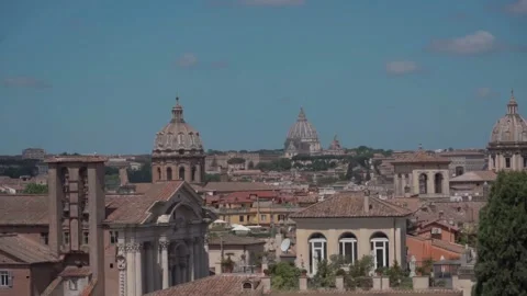 Rome old city view Stock Footage 168011737