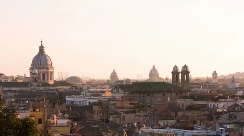 Rome Panoramic View Stock Footage 59740122
