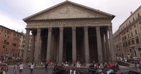 Rome Pantheon 4K 스톡 동영상 77168692