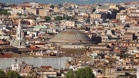 Rome, Pantheon Stock Footage