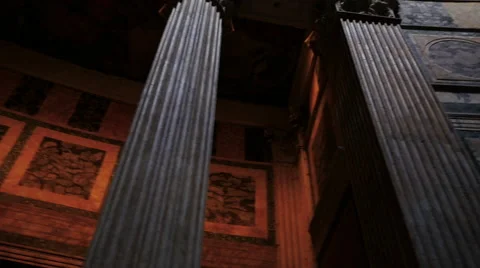 Rome Pantheon interior Vidéo 68943250